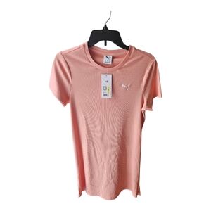 Puma Elevated Essentials Mini Pink Dress Women's Size M Bodycon Ribbed